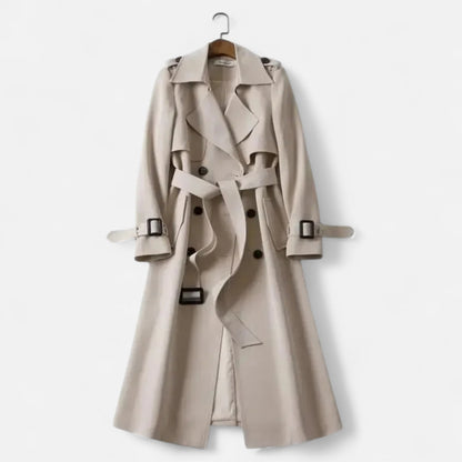 Ladies Long Waterproof Trench Coat - Luxivelle