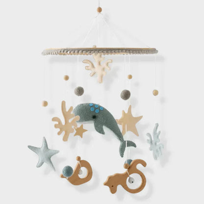 Gentle Wooden Baby Mobile No Battery Required