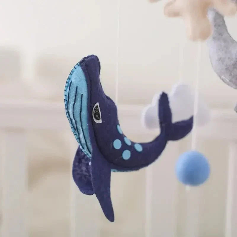 Gentle Wooden Baby Mobile No Battery Required