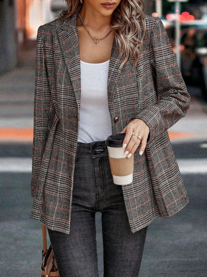 Katie | Informal plaid blazer