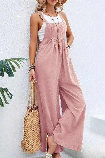 Summer Women's Strapless Loose Fit Jumpsuit