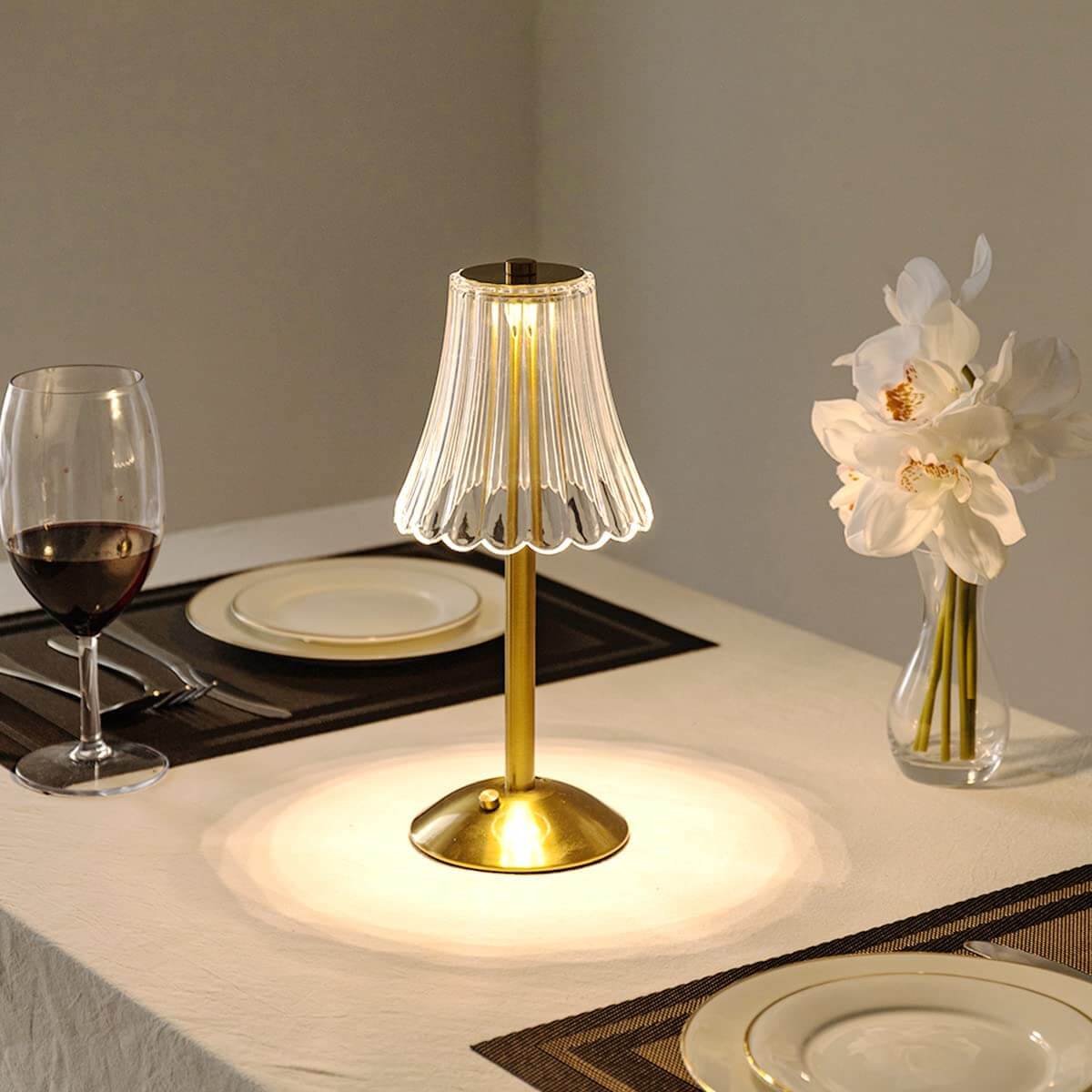 Sensory Led Glass Desk Lamp