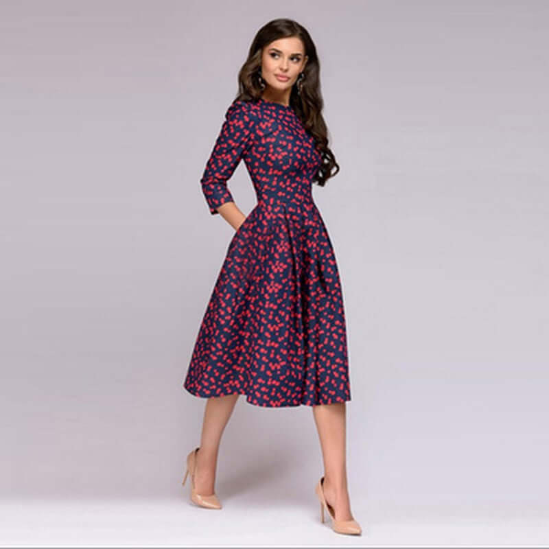 Comfortable Knee Length Summer Dress - Luxivelle