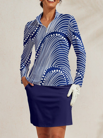 Performance Golf Quarter Zip Sun Shirt UPF 50