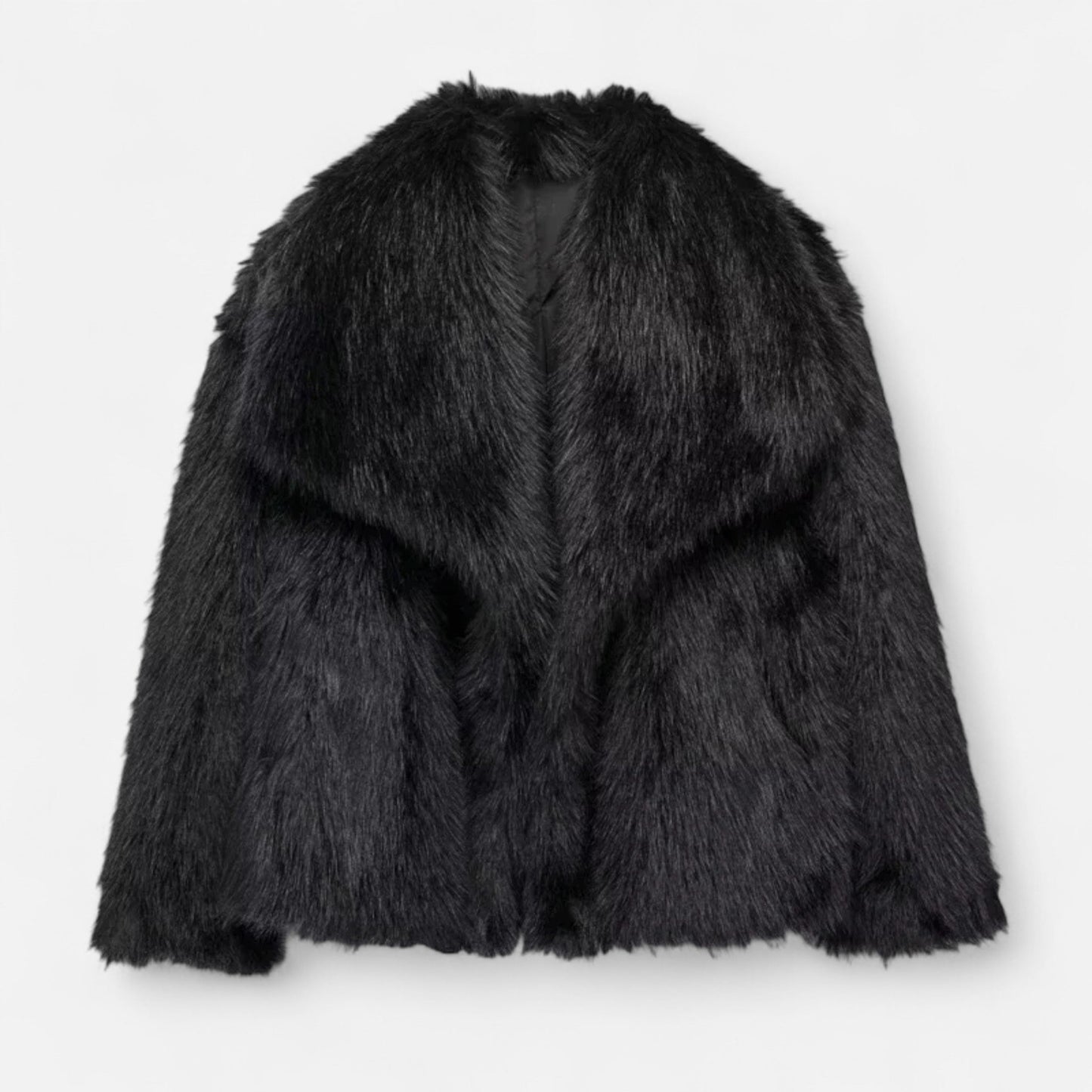 Short Puffer Winter Coat for Women with Faux Fur Collar - Luxivelle