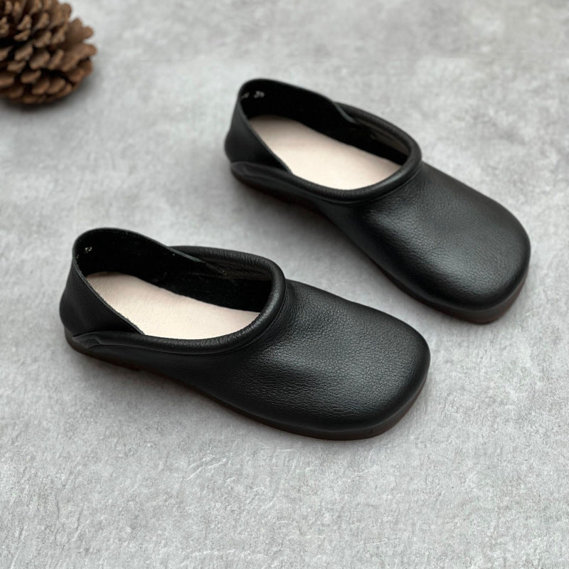 Natural Vegan Flat Shoes