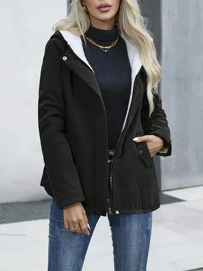 Jasmine | Elegant coat with hood