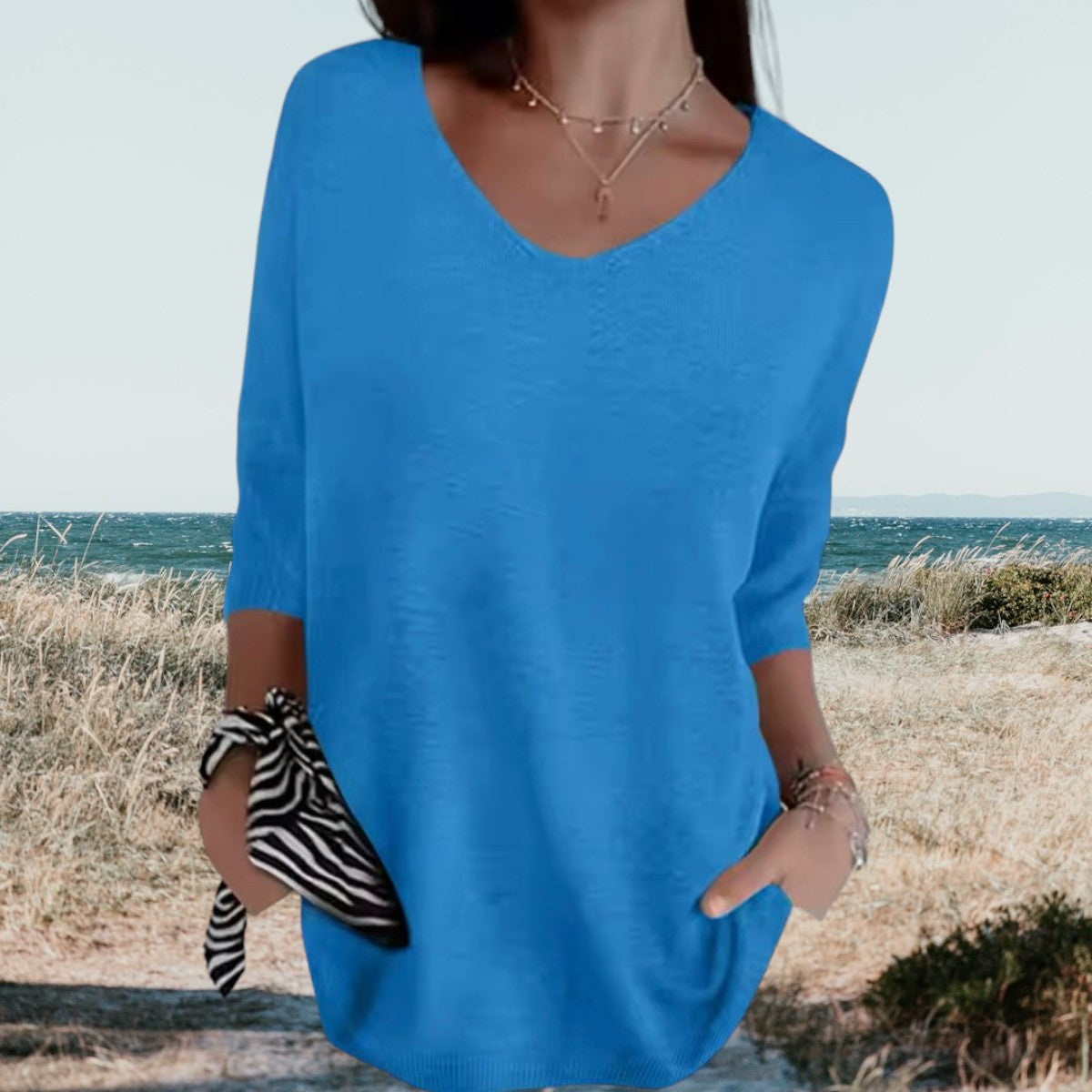 Variant image for Gerda Women's Tank Top – Lightweight V-Neck, Summer Style-36