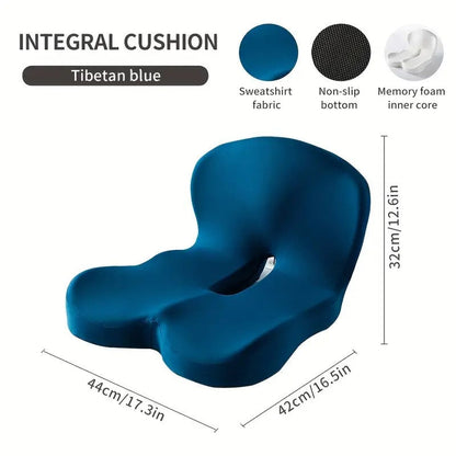 Contoured Support Back Cushion - Ergonomic Seat Relief