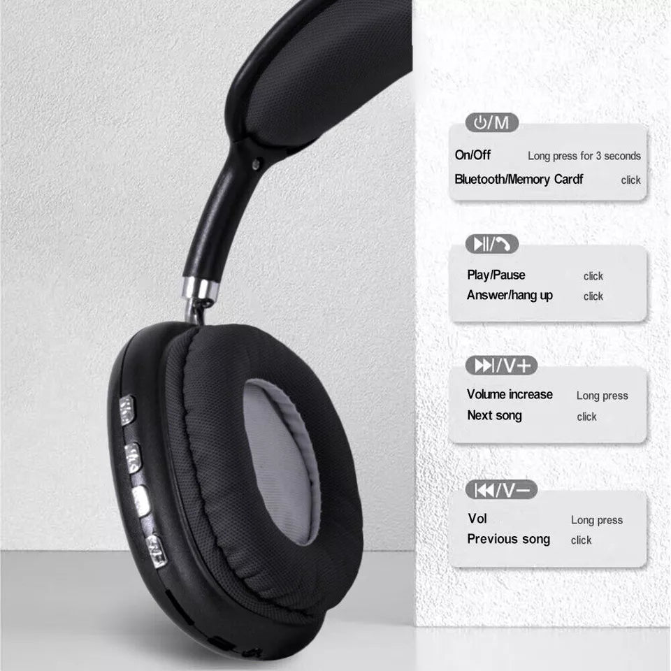 Wireless Headphones with Clear Stereo Sound & Noise Reduction - Luxivelle