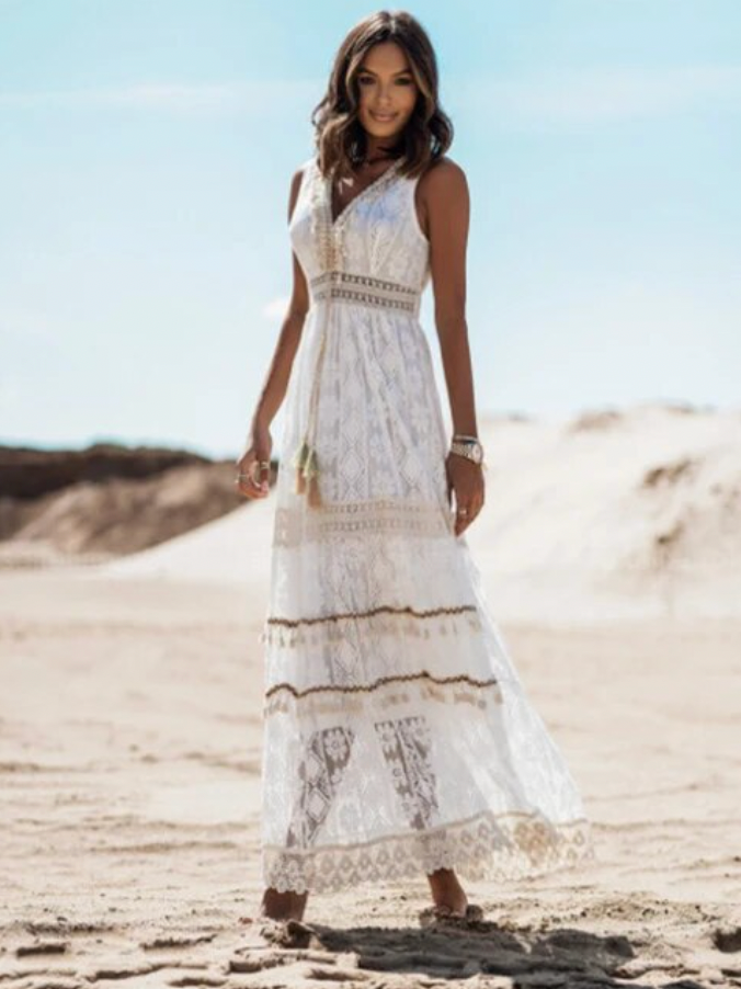 Lightweight Floral Long Sundress for Women