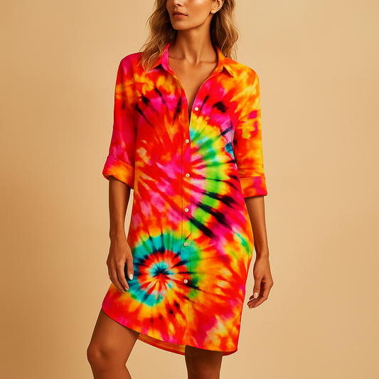 Chic V-Neck Summer Dress for Women - Luxivelle