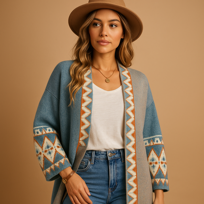 Chic Wool Cardigan for Ladies - Luxivelle