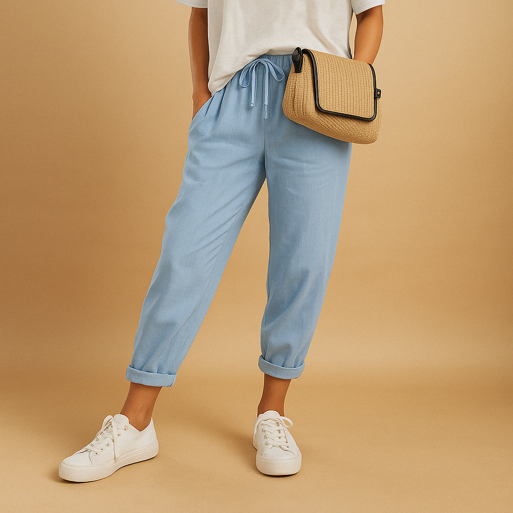 Women’s breathable wide leg pants with airy fabric and loose fit, ideal for warm weather, work, or casual wear.
