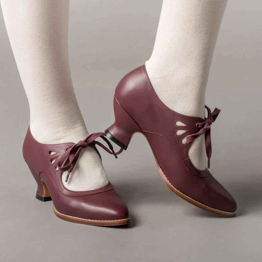 Classic Feminine Low Heel Ankle Shoes