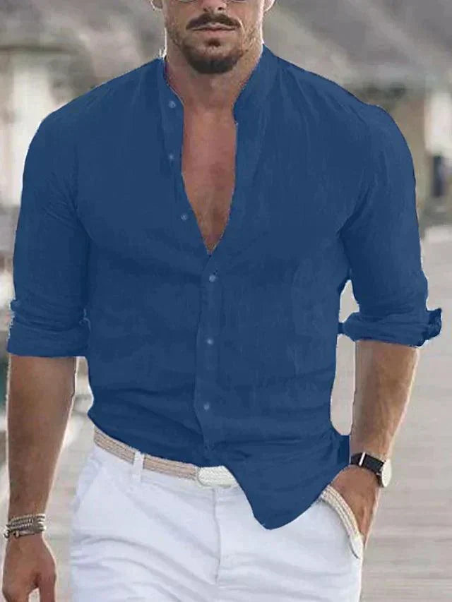Breathable Summer Mens Casual Shirt