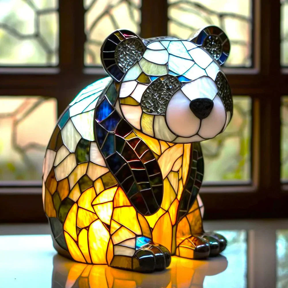 Colorful Animal Design Glass Table Light Fixture - Luxivelle