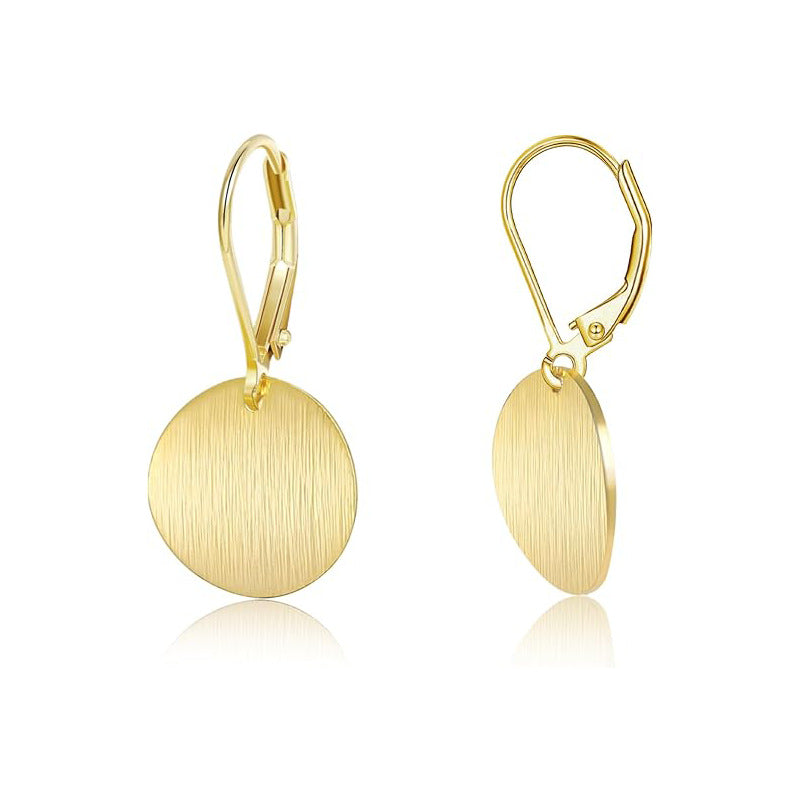 Vintage Gold Coin Dangle Earrings - Luxivelle