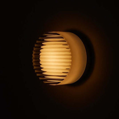 Contemporary Circular LED Outdoor Wall Lamp