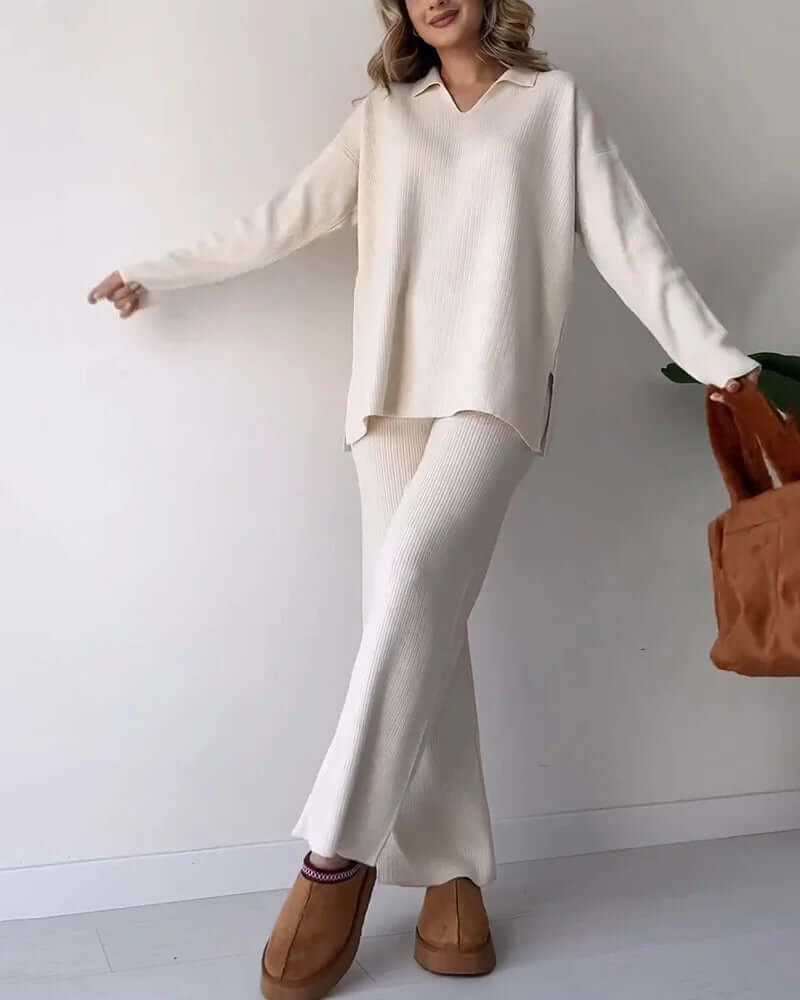 Soft Women's Knit Lounge Wear Set - Luxivelle