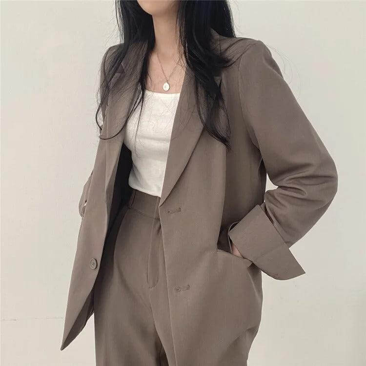 Classic Fit Jacket and Trousers Suit Set