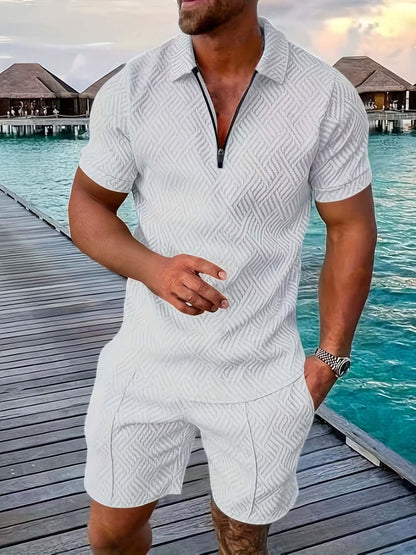 Trendy Graphic Shorts Sleeve Shirt Set
