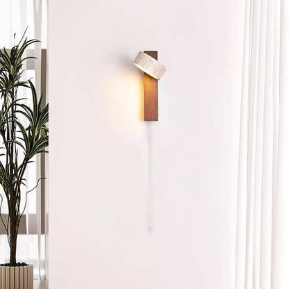 Adjustable Natural Wood LED Wall Light
