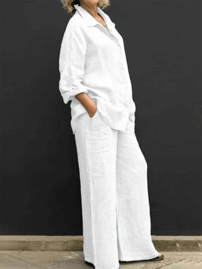 Women's Casual Blouse & Loose Fit Pants