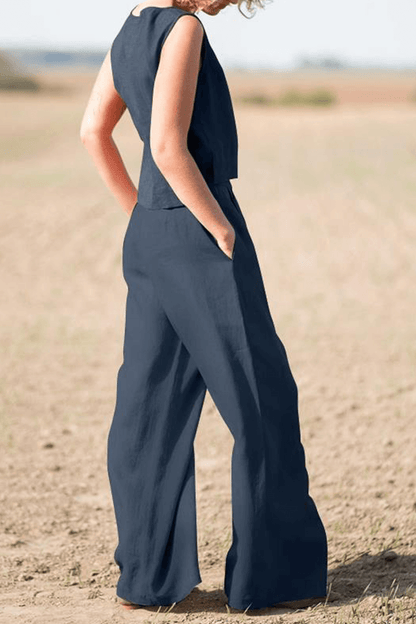 Comfortable Women's Casual Tee and Loose Fit Pant Set