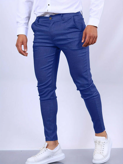 Men's Fit Slim Leg Dress Pants with Pockets