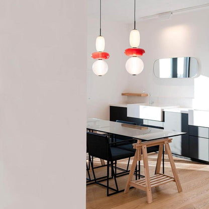Vibrant Glass Drop Ceiling Light