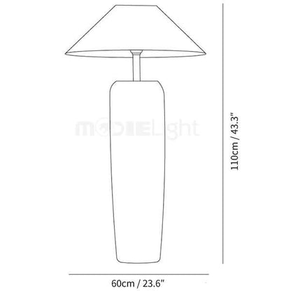 Traditional Wooden Table Lamp with Metal Details