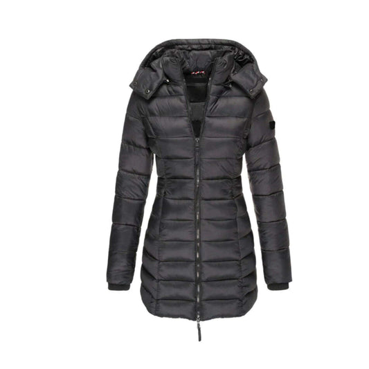 Warm Women's Down Parka Coat with Hood - Luxivelle
