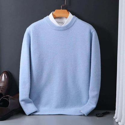 Premium Men's Cozy Cashmere Crew Sweater