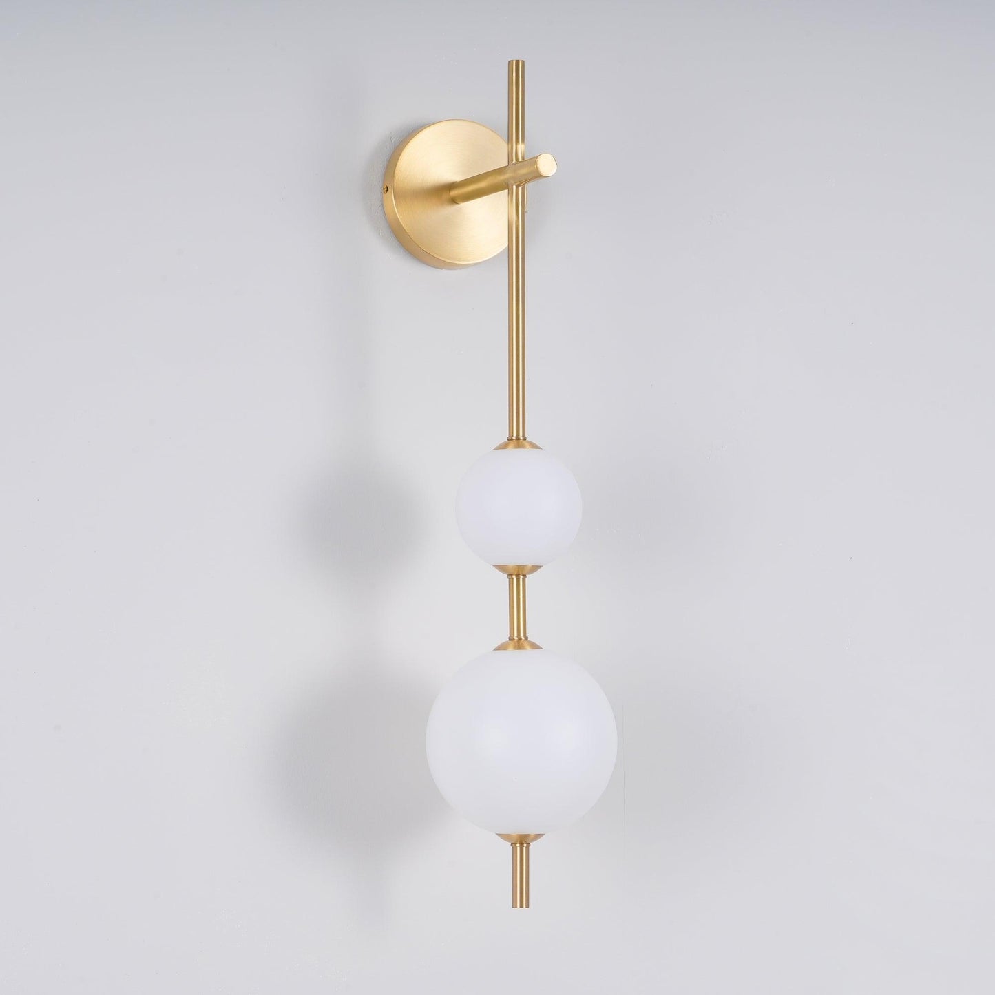 Sleek Round Glass Wall Light
