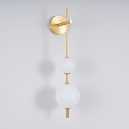 Sleek Round Glass Wall Light