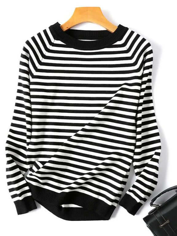 Classic Fit Colorful Knit Women's Sweater