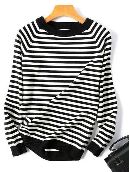 Classic Fit Colorful Knit Women's Sweater
