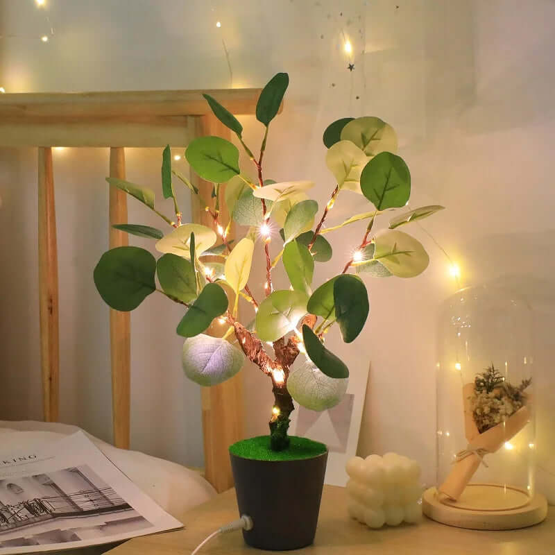 Stylish LED Table Lamp with Planter Pot