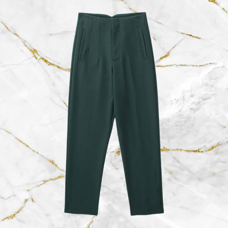 Classic Fit High Waist Women's Office Pants