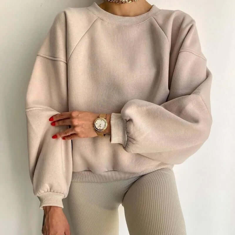 Ladies' Relaxed Fit Fleece Sweatshirt - Luxivelle
