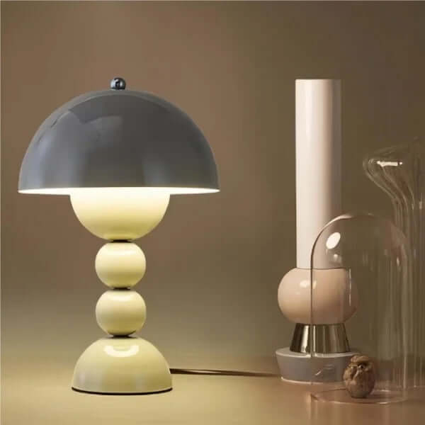 Compact Glass Flower Desk Light Lamp