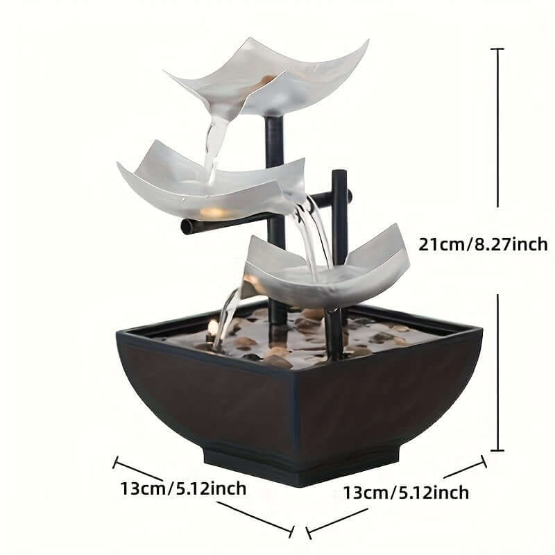 Indoor Desk Water Fountain with LED Light