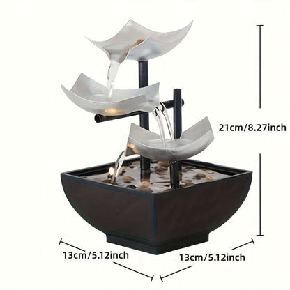 Indoor Desk Water Fountain with LED Light