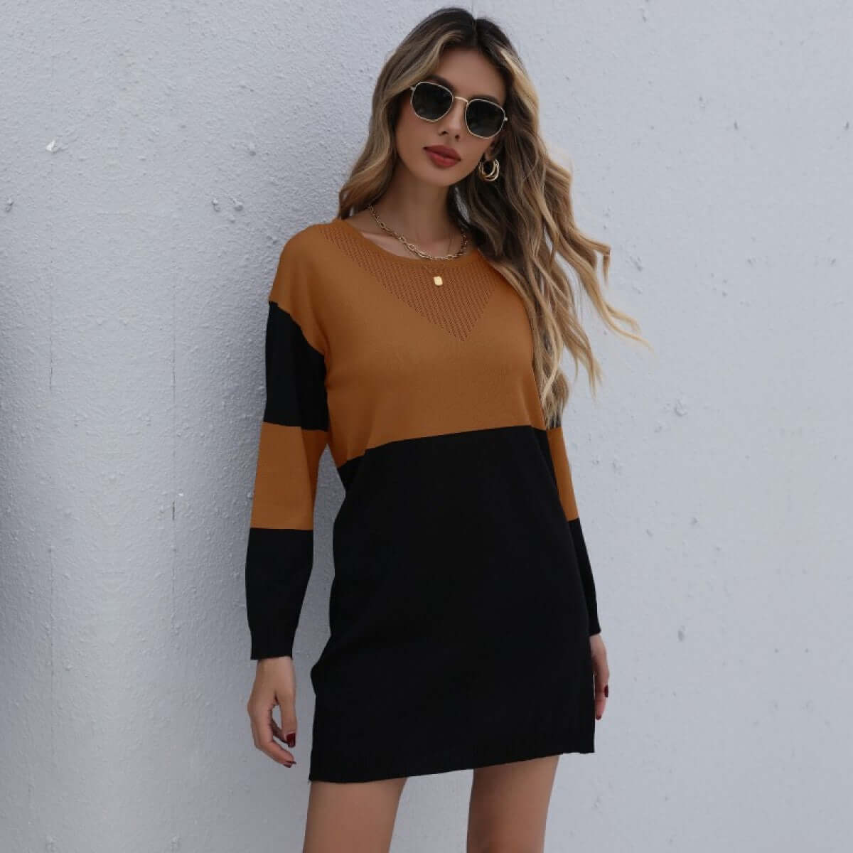 Cozy Women's Sweater Dress - Luxivelle