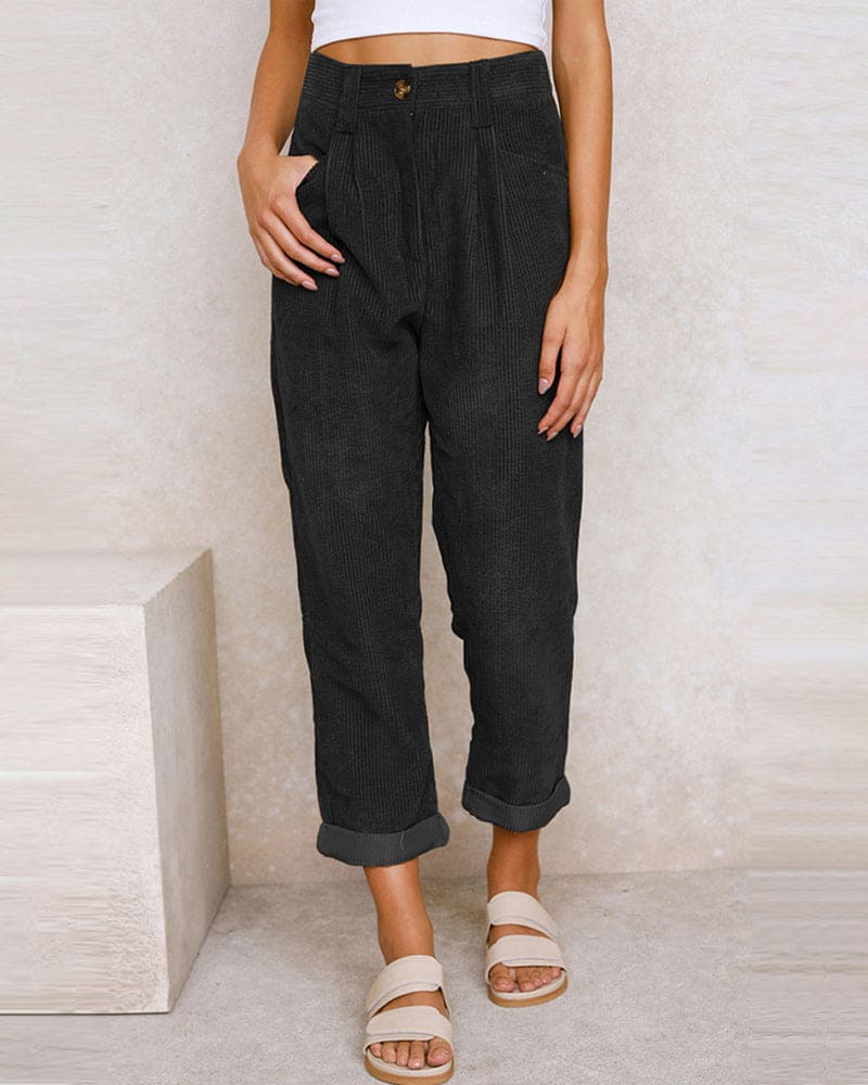 Ladies' Ribbed Cotton Pants