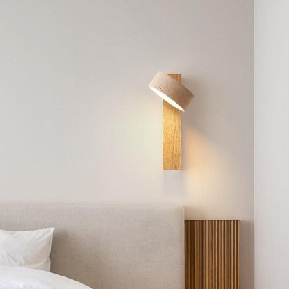 Adjustable Natural Wood LED Wall Light