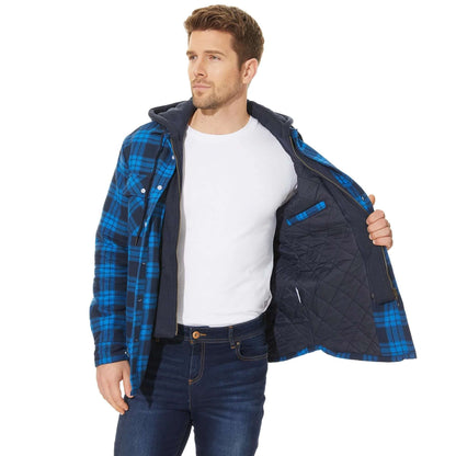 Classic Plaid Men's Winter Jacket