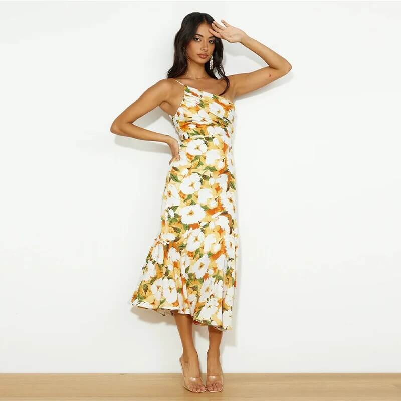 Chic Off-The-Shoulder Knee Length Dress