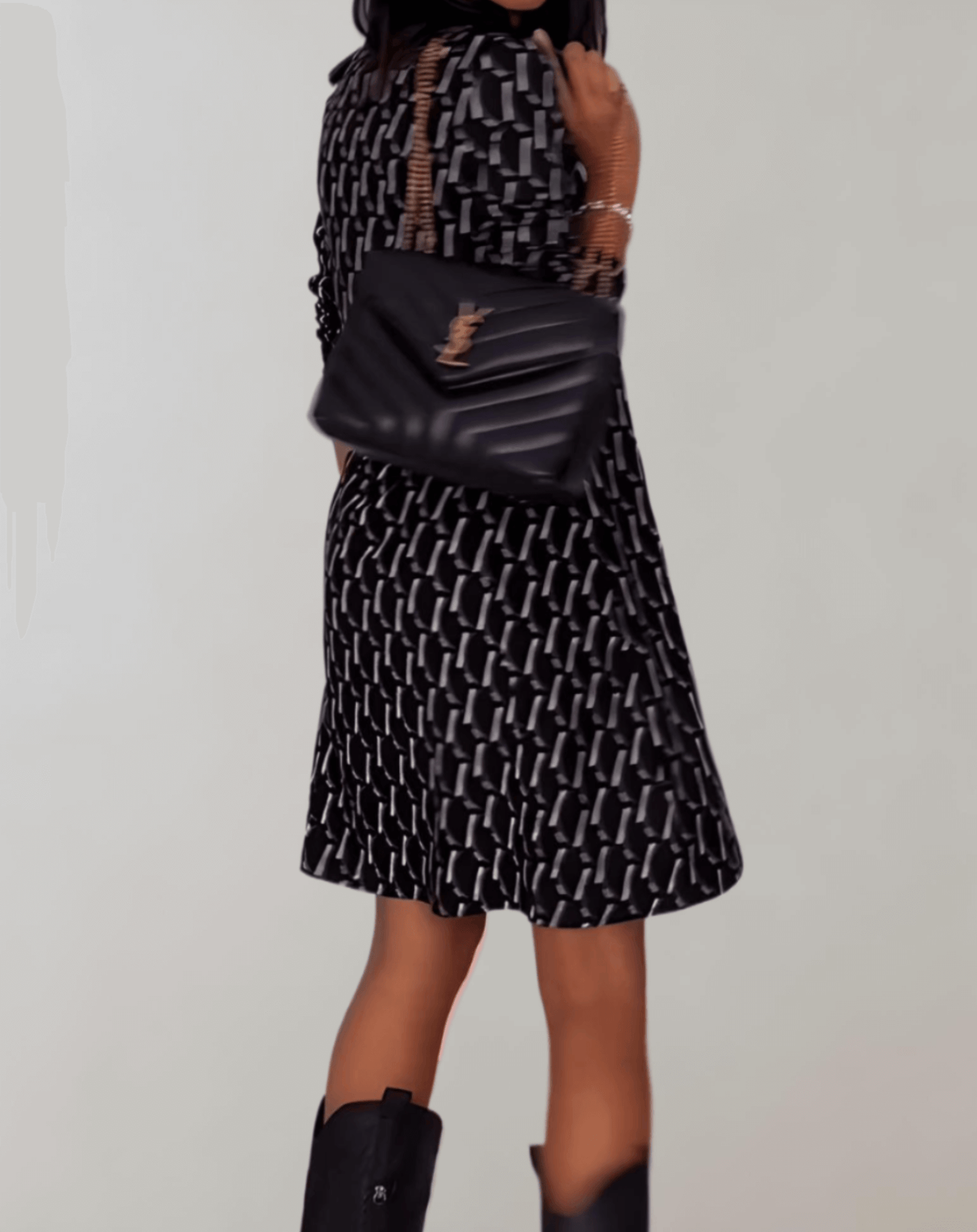 Lady's Bright Garden Party Dress